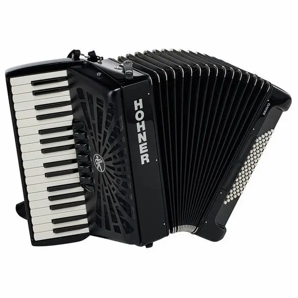 Meistverkauft Hohner Bravo III 72 Black silent key