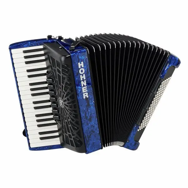 Neu Im Sortiment Hohner Bravo III 96 silent key blue