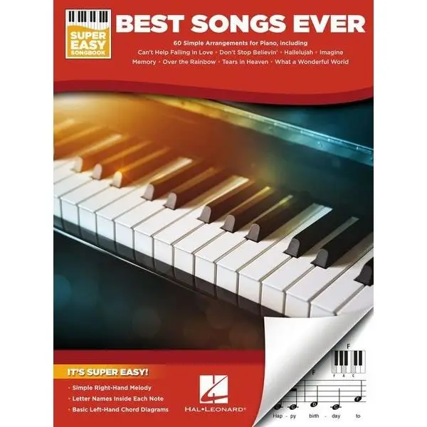 Hal Leonard Best Songs Ever Super Easy Preis Gesenkt