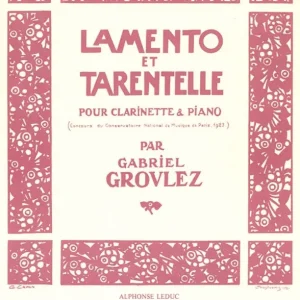 Geprüft Leduc Lamento Et Tarentelle pour clarinette et piano