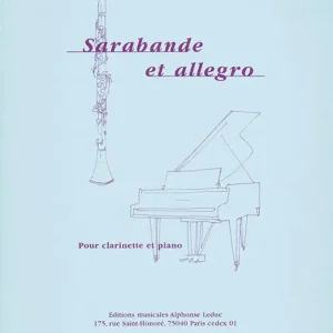 Preiswert Leduc Sarabande et Allegro pour clarinette et piano