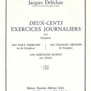 Rabatt Leduc 200 Exercices Journaliers pour xylophone
