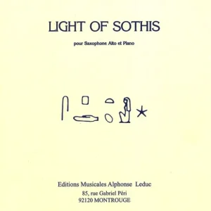 Saisonangebot Leduc Light of Sothis for Alto Saxophone and Piano