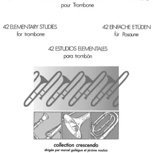 Begrenztes Angebot Leduc 42 Études élémentaires pour trombone