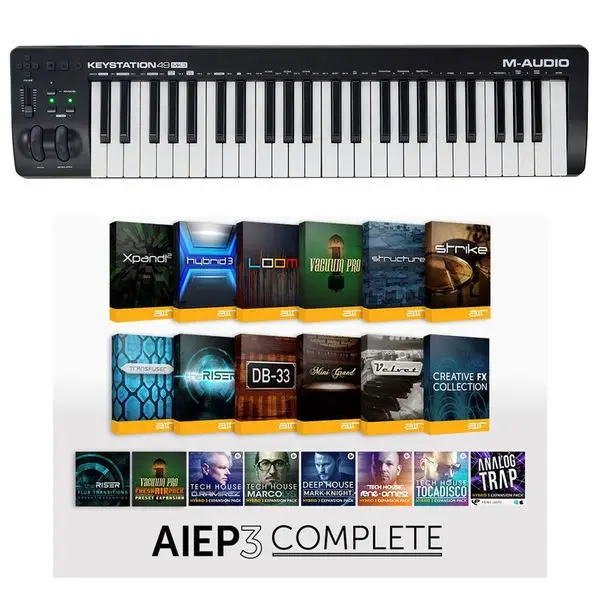 Bestseller M-Audio Keystation 49 MK3 AIEP3 Bundle