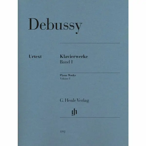 Bestseller Henle Verlag Debussy Piano Works I