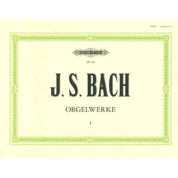 Edition Peters Bach Orgelwerke 1 Günstig