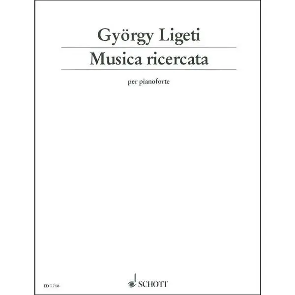 Solange Der Vorrat Reicht Schott Ligeti Musica ricercata