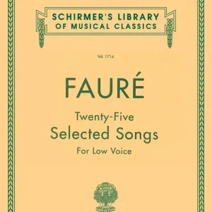 Bestseller Schirmer 25 Selected Songs