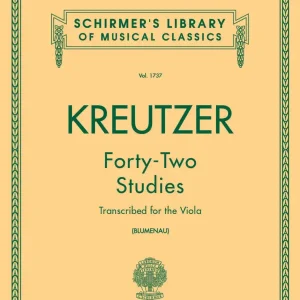Sale Schirmer 42 Studies Transcribed for the Viola
