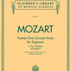 Top-Seller Schirmer 21 Concert Arias for Soprano - Volume II
