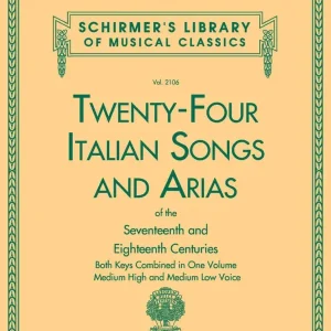 Finale Aktion Schirmer 24 Italian Songs & Arias Complete