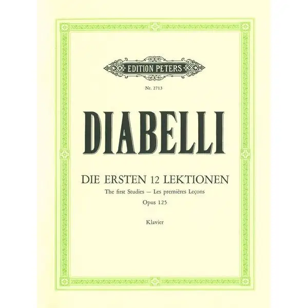 Gratis Versand Edition Peters Diabelli Erste 12 Lektionen