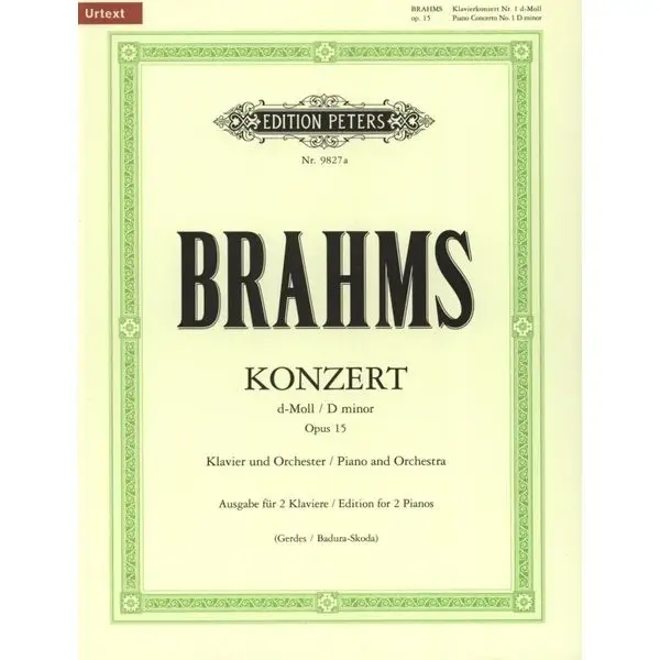 Edition Peters Brahms Klavierkonzert Nr. 1 Kostenloser Versand
