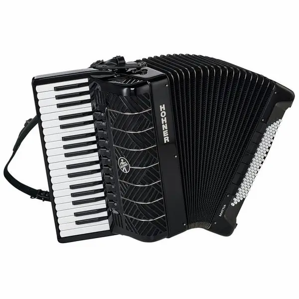 Hohner Mattia IV 96 BK white Buttons Must-Have