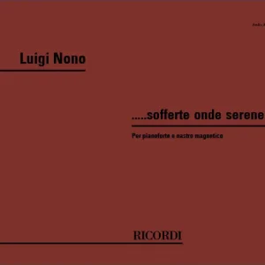 Angebot Ricordi ..... Sofferte Onde Serene ...