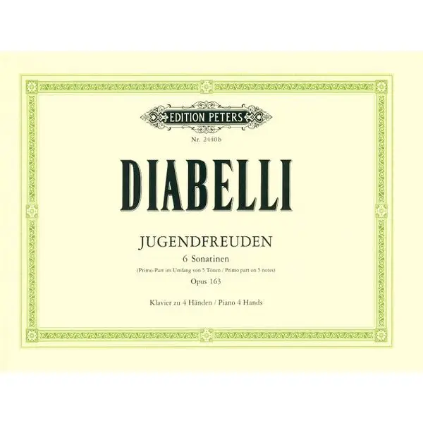 Neu Im Sortiment Edition Peters Diabelli Jugendfreuden op. 163