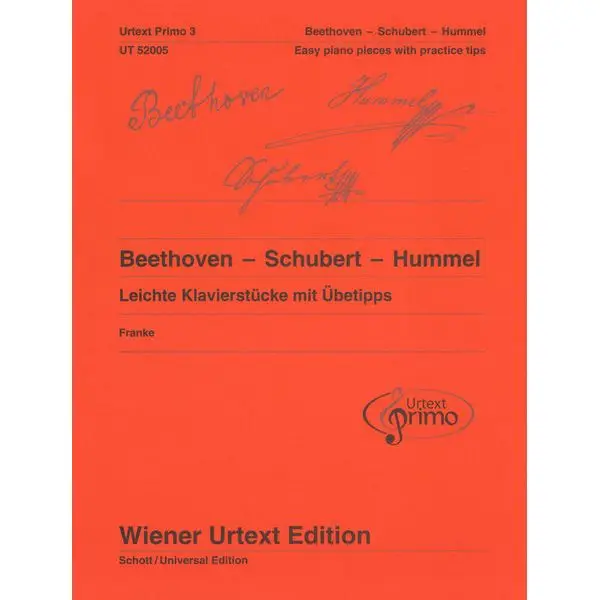 Wiener Urtext Edition Beethoven – Schubert – Hummel Neu