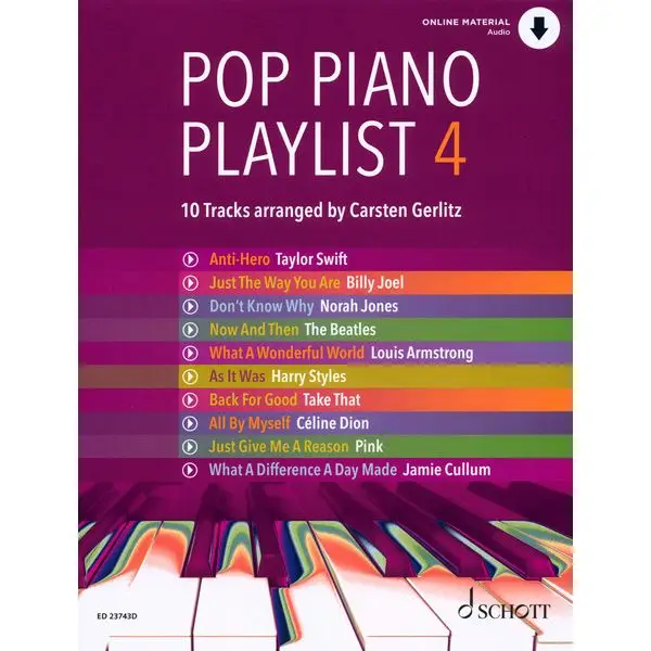 Schott Pop Piano Playlist 4 Top-Seller