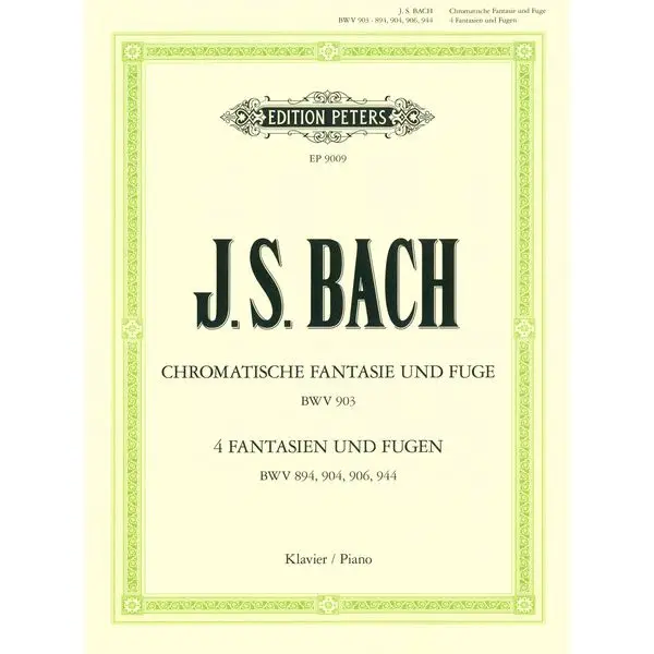 Edition Peters Bach Chromatische Fantasie Direkt Vom Hersteller
