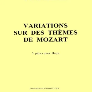 Sale Leduc 3 Variations sur des Themes de Mozart