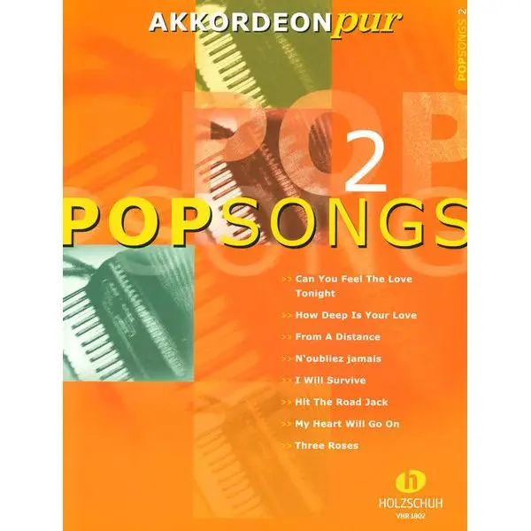 Holzschuh Verlag Akkordeon Pur Pop Songs 2 Markenware