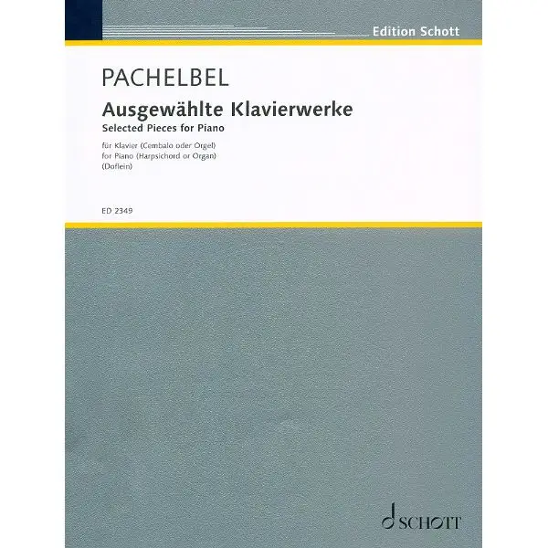 Preis Gesenkt Schott Pachelbel Klavierwerke