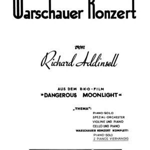 Bosworth Richard Addinsell: Warsaw Concerto (2 Piano Score) Mega-Angebot