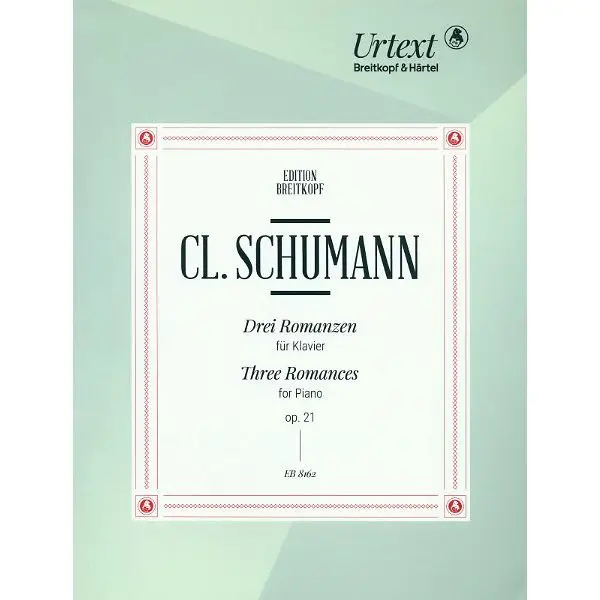 Breitkopf & Härtel Cl. Schumann Drei Romanzen Solange Der Vorrat Reicht
