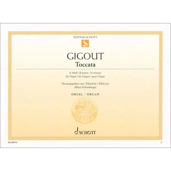 Rabatt Schott Gigout Toccata h-Moll