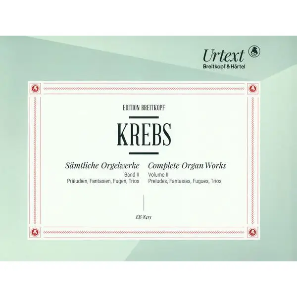 Breitkopf & Härtel Krebs Orgelwerke II Sichere Zahlung
