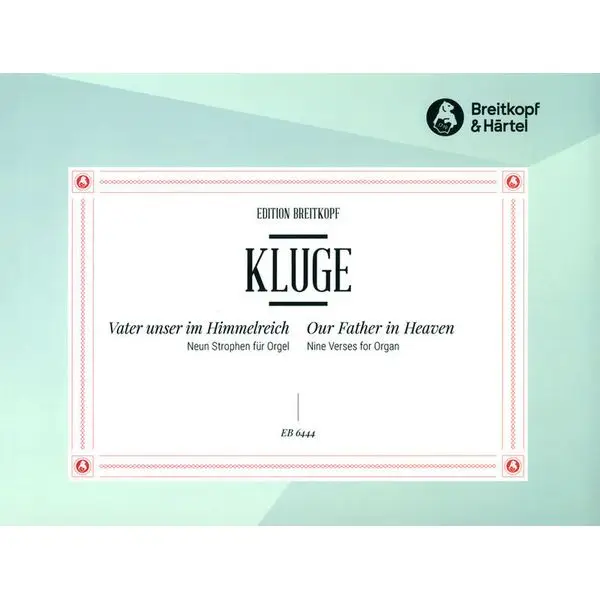 Direkt Vom Hersteller Breitkopf & Härtel Kluge Vater unser im Himmel