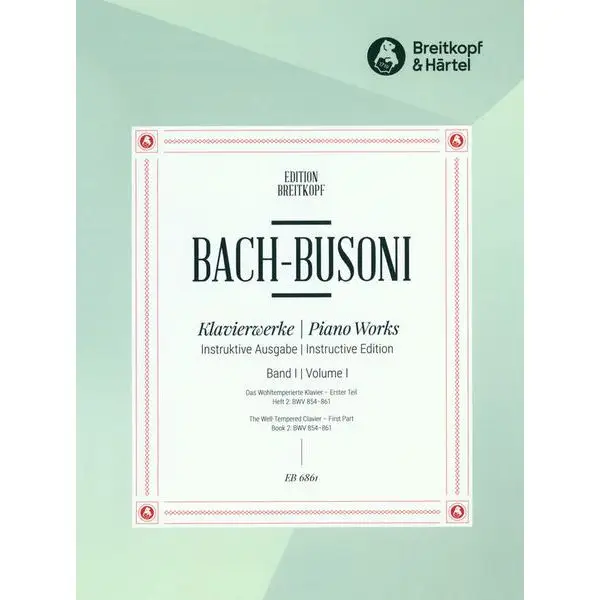 Breitkopf & Härtel Bach/Busoni Wohltemperiert 1/2 Markenware