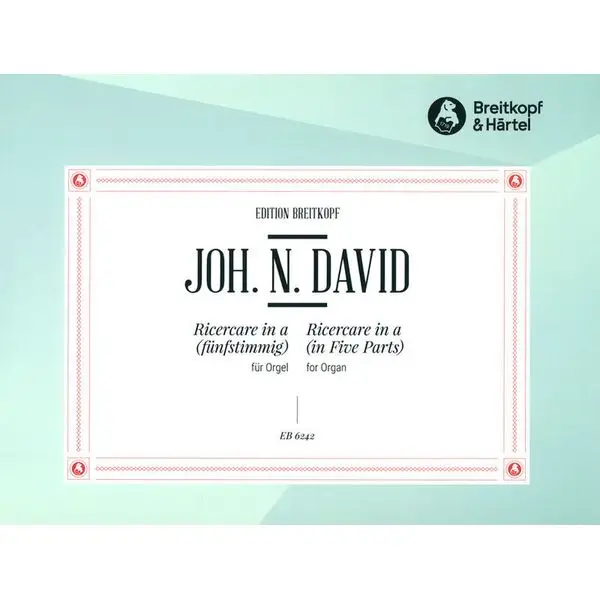 Preisknaller Breitkopf & Härtel David Ricercare a-moll