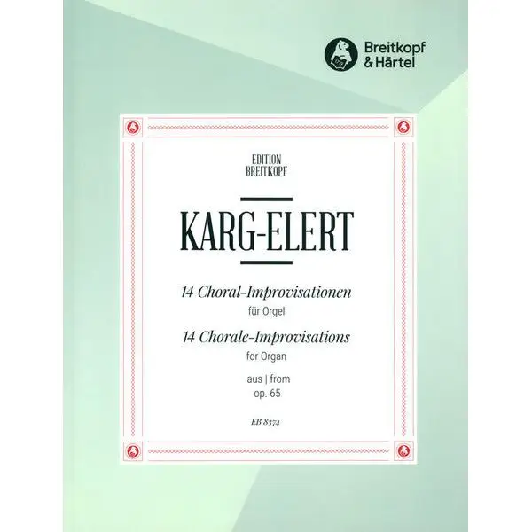 Versand Am Gleichen Tag Breitkopf & Härtel Karg-Elert 14 Improvisationen
