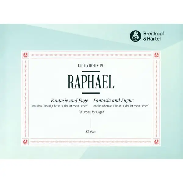 Breitkopf & Härtel Raphael Fantasie und Fuge Ausverkauf