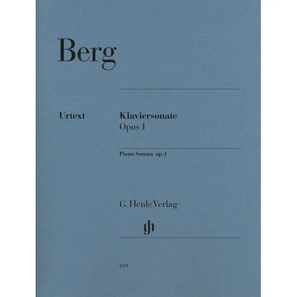 Ausverkauf Henle Verlag Berg Klaviersonate op. 1