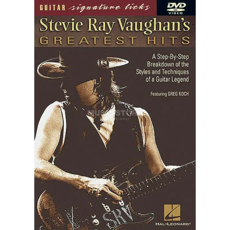 Top-Seller Hal Leonard S. R. Vaughan's Greatest Hits Guitar Signature Licks, DVD