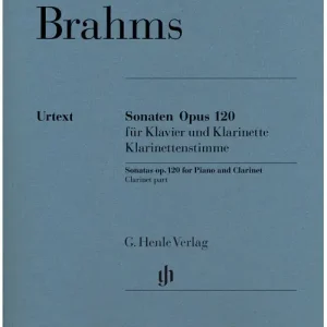 Henle Verlag BRAHMS J. - SONATAS FOR PIANO AND CLARINET OP. 120 1 AND 2 - CLARINET PART Ausverkauf