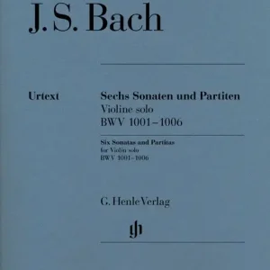 Expressversand Henle Verlag BACH J.S. - SONATAS AND PARTITAS BWV 1001-1006 FOR VIOLIN SOLO (NOTATED AND ANNOTATED VERSION)