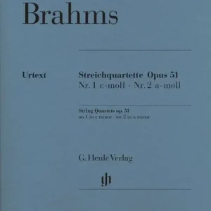 Henle Verlag BRAHMS J. - STRING QUARTETS IN C MINOR AND A MINOR OP. 51 Jetzt Kaufen