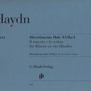 Henle Verlag HAYDN J. - DIVERTIMENTO IN F MAJOR HOB. XVIIA:1 ? IL MAESTRO E LO SCOLARE Expressversand