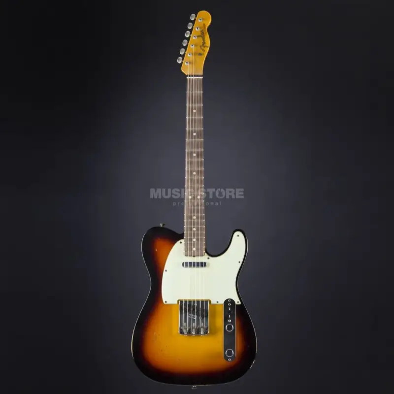 Meistverkauft Fender 1963 Relic Telecaster Faded 3-Tone Sunburst #R79227