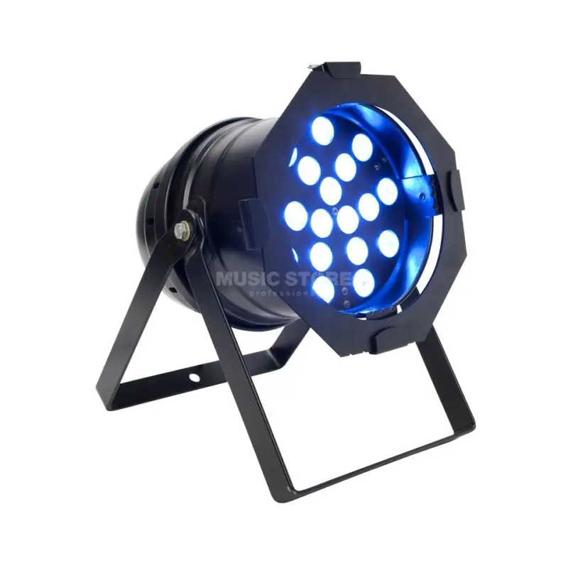 lightmaXX LED PAR 64 TRI black 18x 3W RGB-TRI LEDs Super-Preis