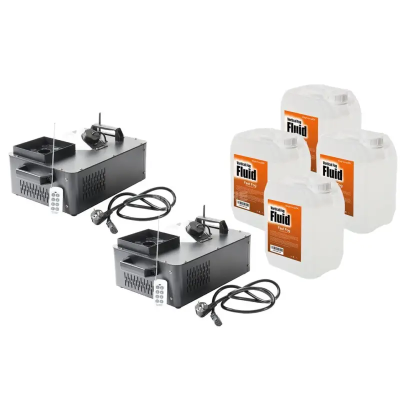 lightmaXX 2x Vertical Fog 1.5 + 4x Fluid Sonderangebot