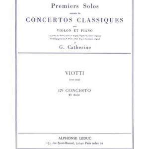 Ausverkauf Leduc VIOTTI G.B. - SOLO N°1 DU CONCERTO N°17
