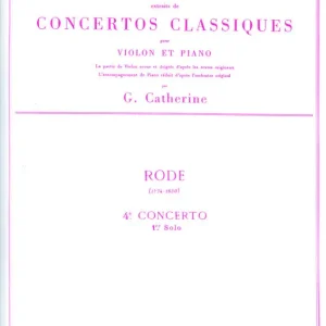 Sofort Bestellen Leduc RODE PIERRE - SOLO N°1 DU CONCERTO N°4 (CATHERINE)