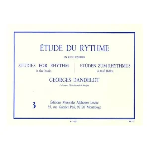 Zertifiziert Leduc DANDELOT GEORGES - ETUDE DU RYTHME VOL.3