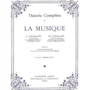 Zertifiziert Leduc CHAILLEY / CHALLAN - THEORIE DE LA MUSIQUE VOL.1