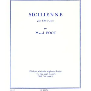 Schneller Versand Leduc POOT MARCEL - SICILIENNE - FLUTE ET PIANO